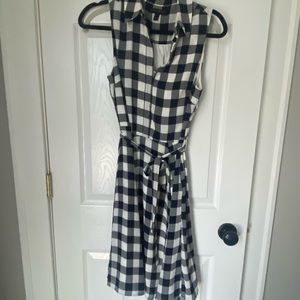 banana republic Collared, Aline Navy/white Dress
